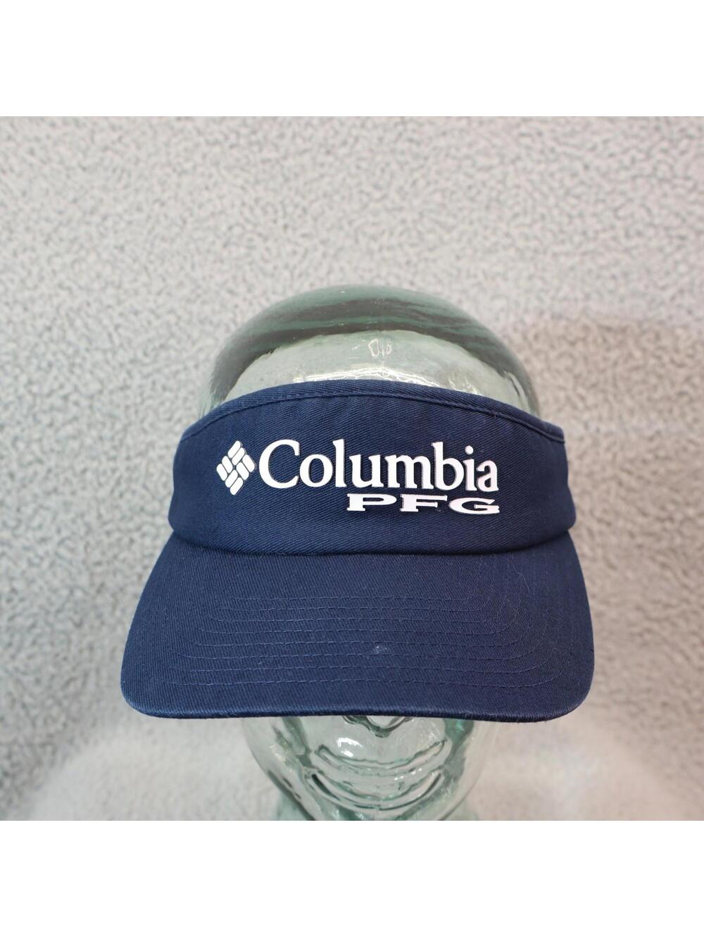 Columbia PFG Hat Cap S/M Visor Blue Outdoor Hiking Golf Flex - Picture 2 of 8